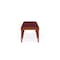 Lesro Lenox Wood 3 Seat Bench Wood Frame, Cherry, OH Wine Upholstery LW3001 - alternate 2